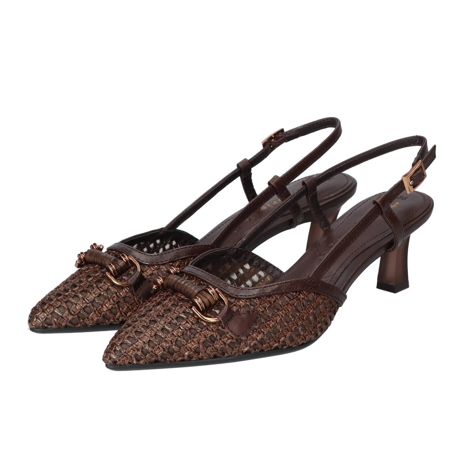 Slingback, Donkerbruin