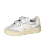 Sneakers Velcro, Zilver