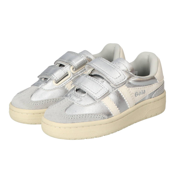 Sneakers Velcro, Zilver