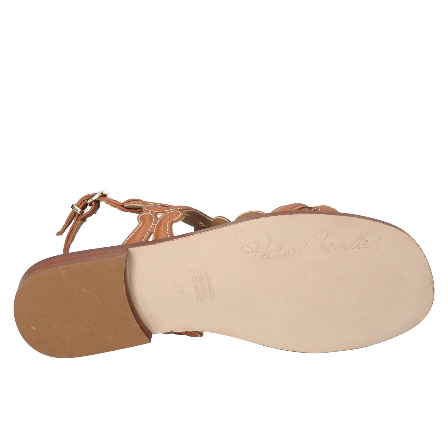 Sandalen, Cognac