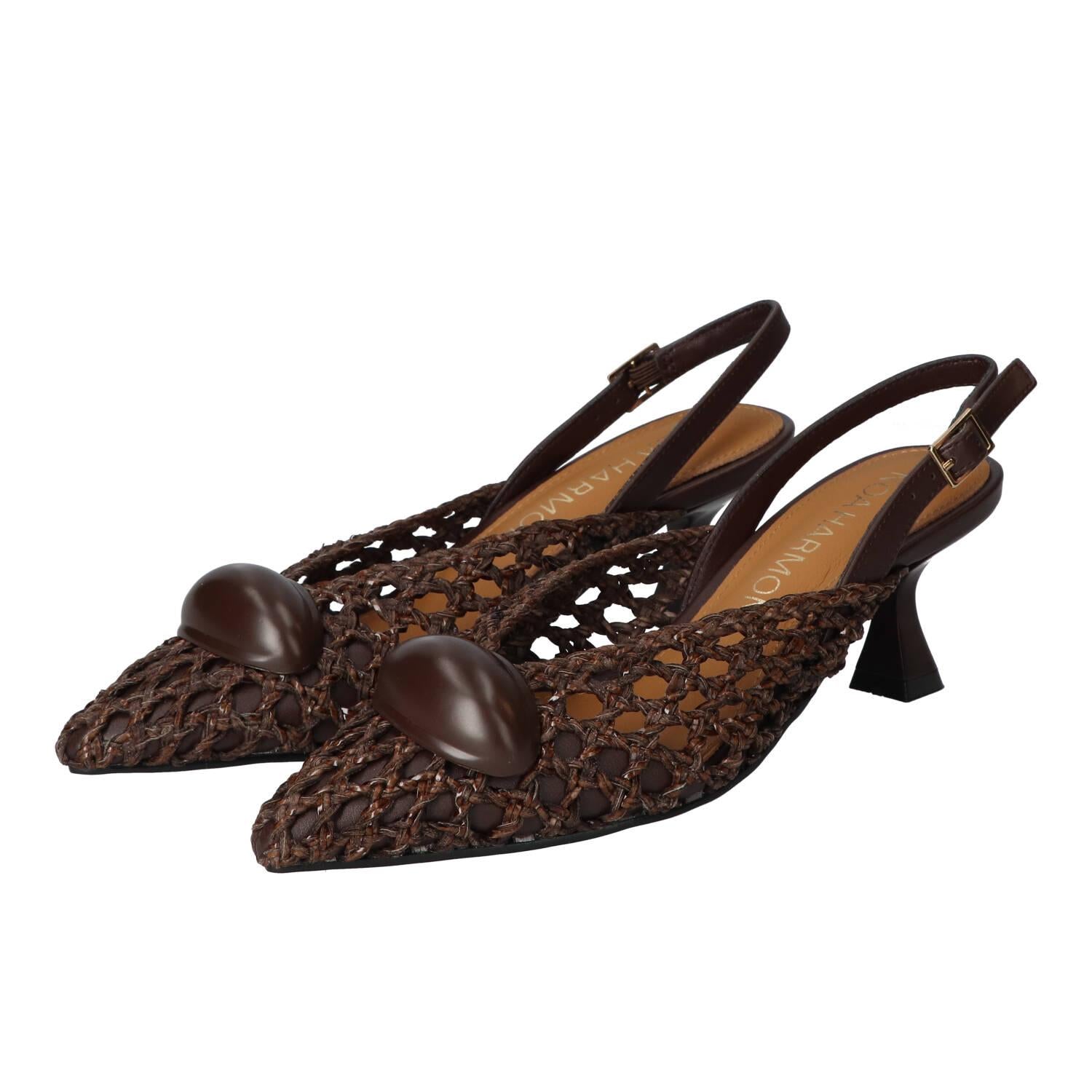 Slingback, Donkerbruin