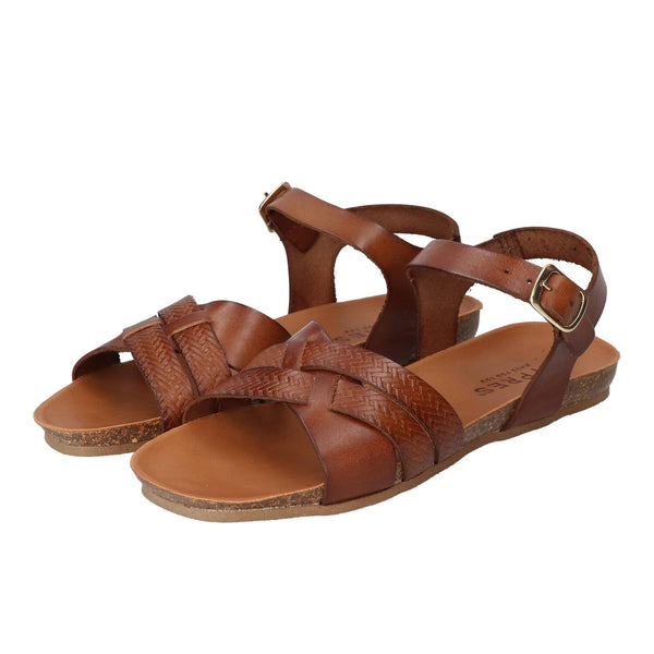 Sandalen, Cognac