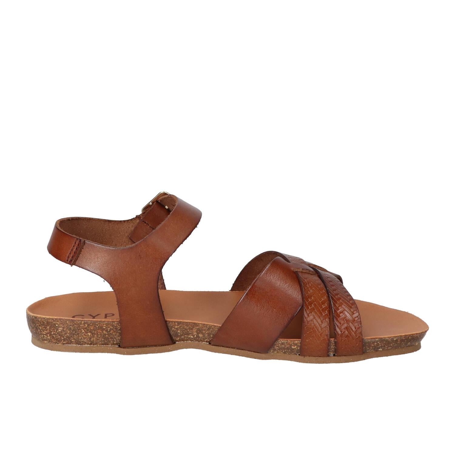 Sandalen, Cognac