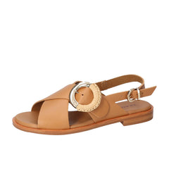 Sandalen, Cognac
