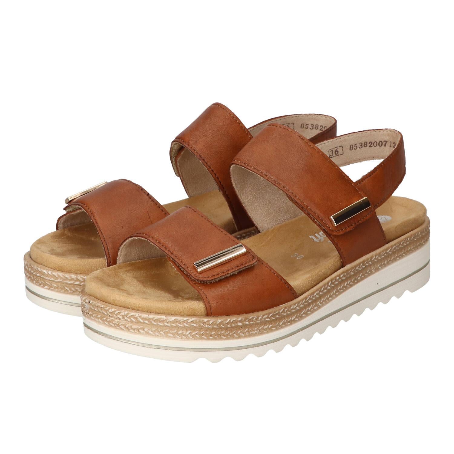 Sandalen, Cognac