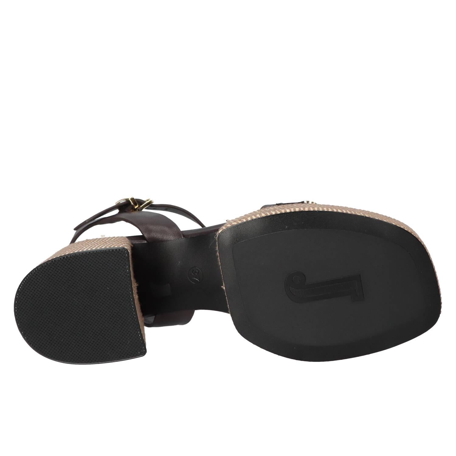 Sandalen, Donkerbruin