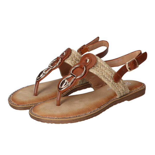Sandalen, Cognac