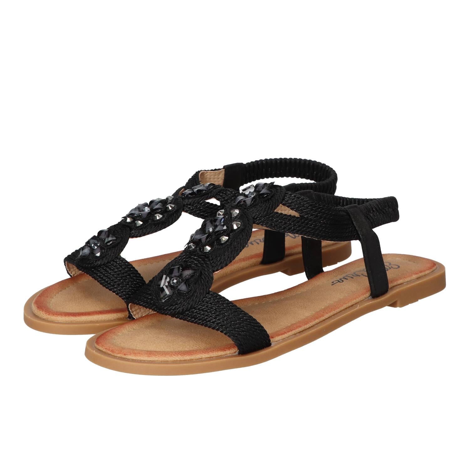 Sandalen, Zwart