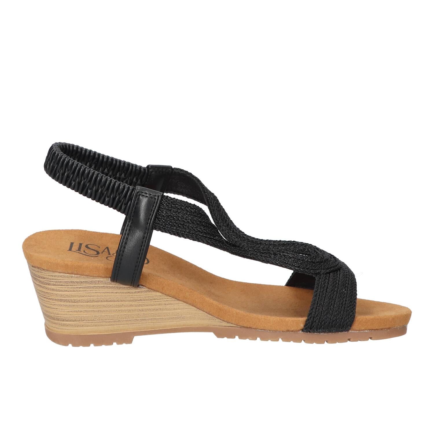 Sandalen, Zwart