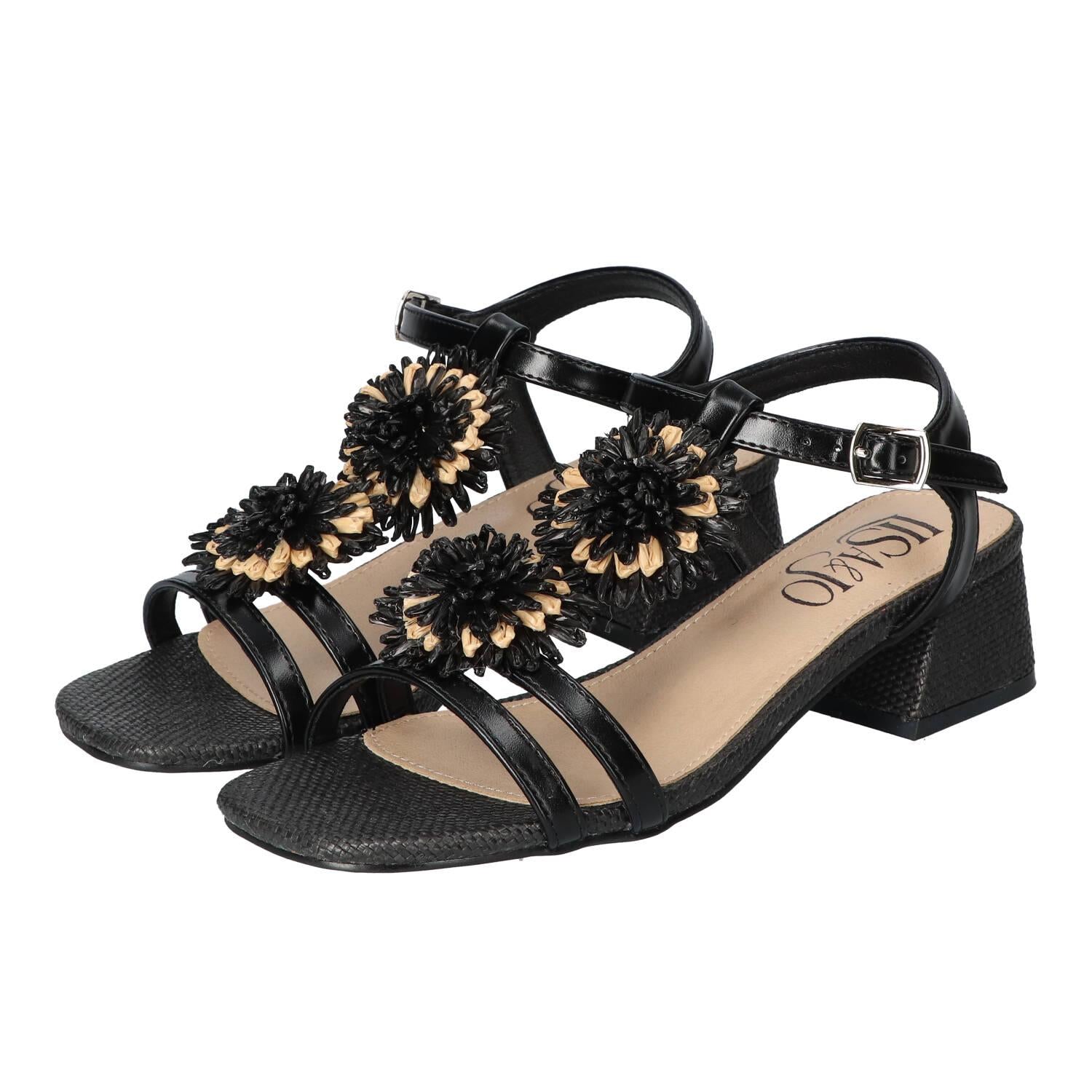 Sandalen, Zwart