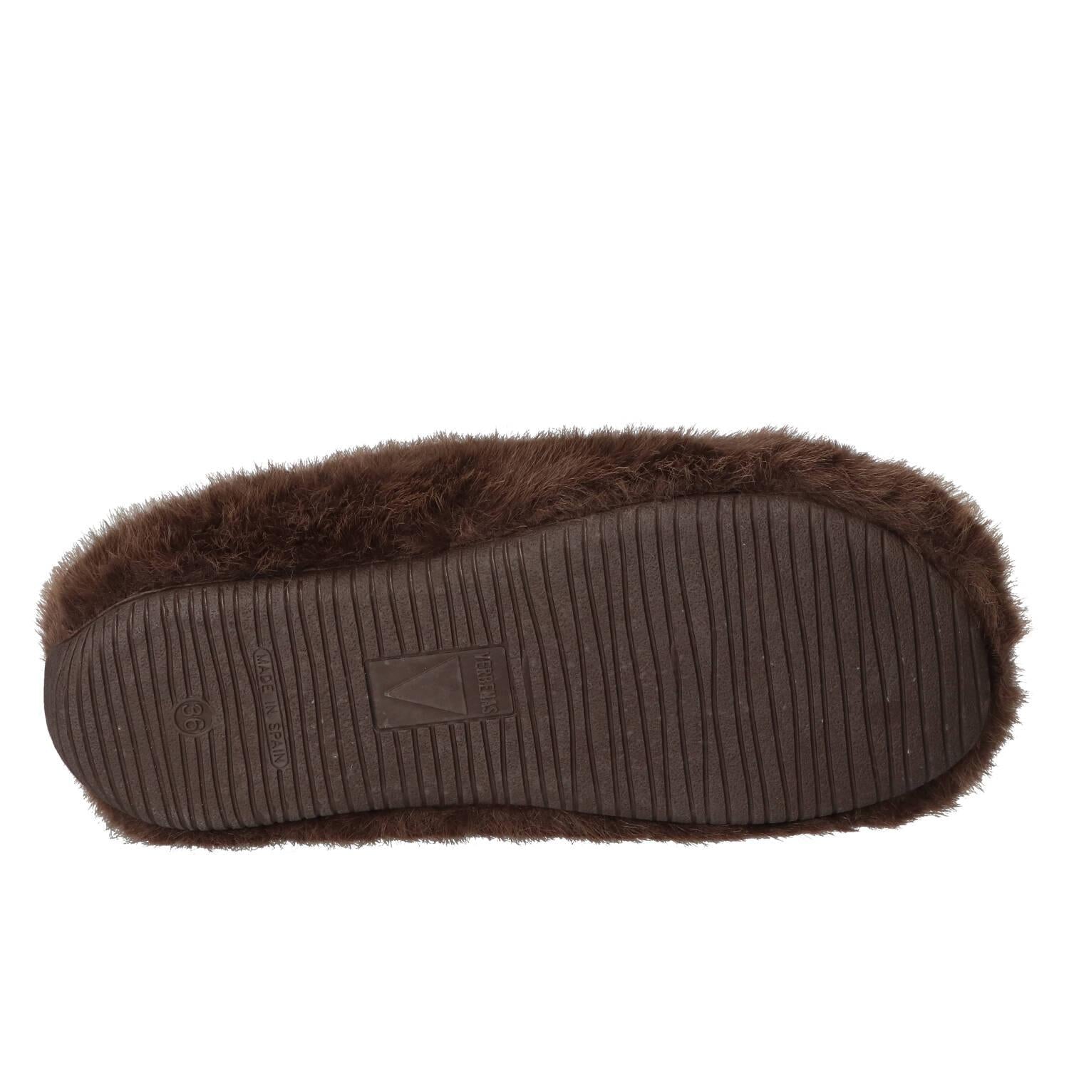 Pantoffels, Donkerbruin