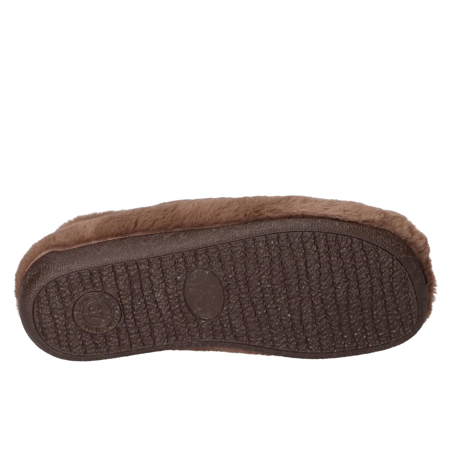 Pantoffels, Donkerbruin
