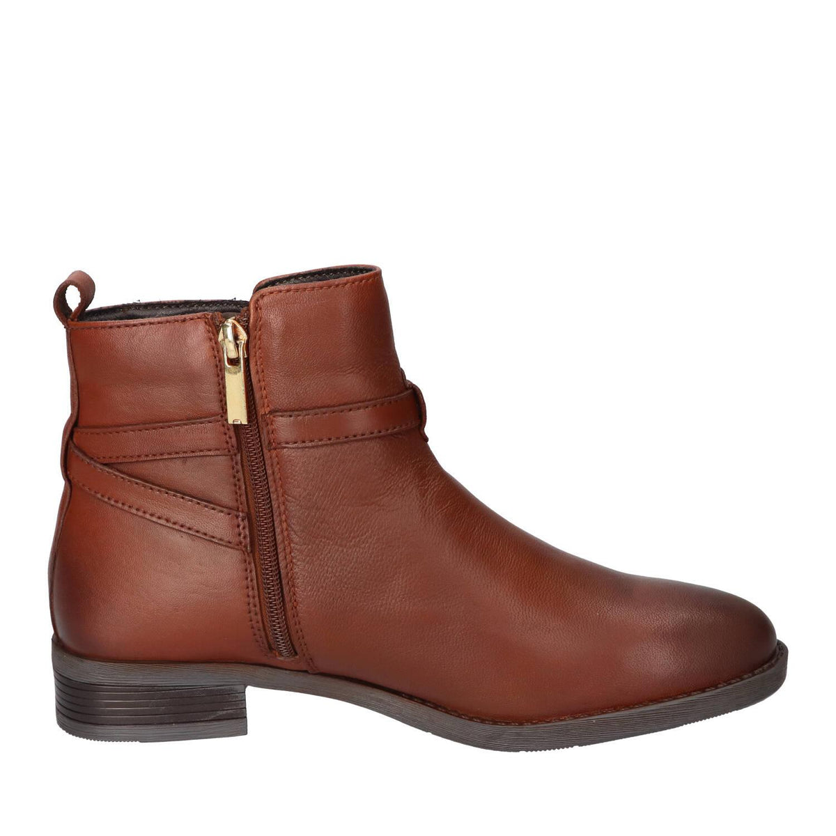 Booties, Cognac
