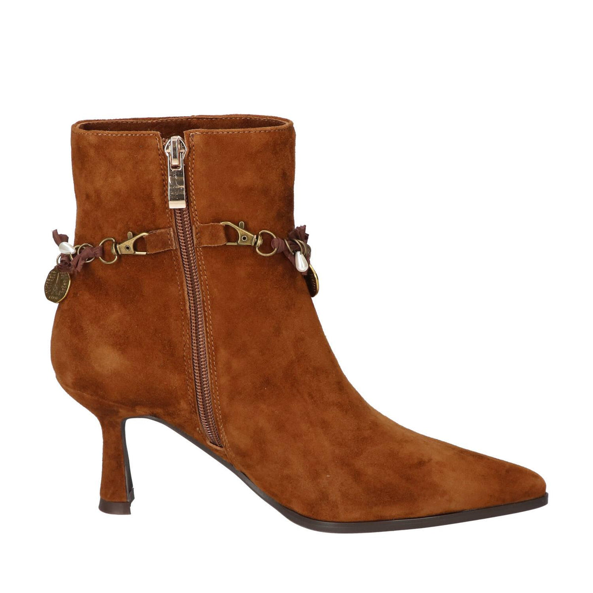 Booties, Cognac