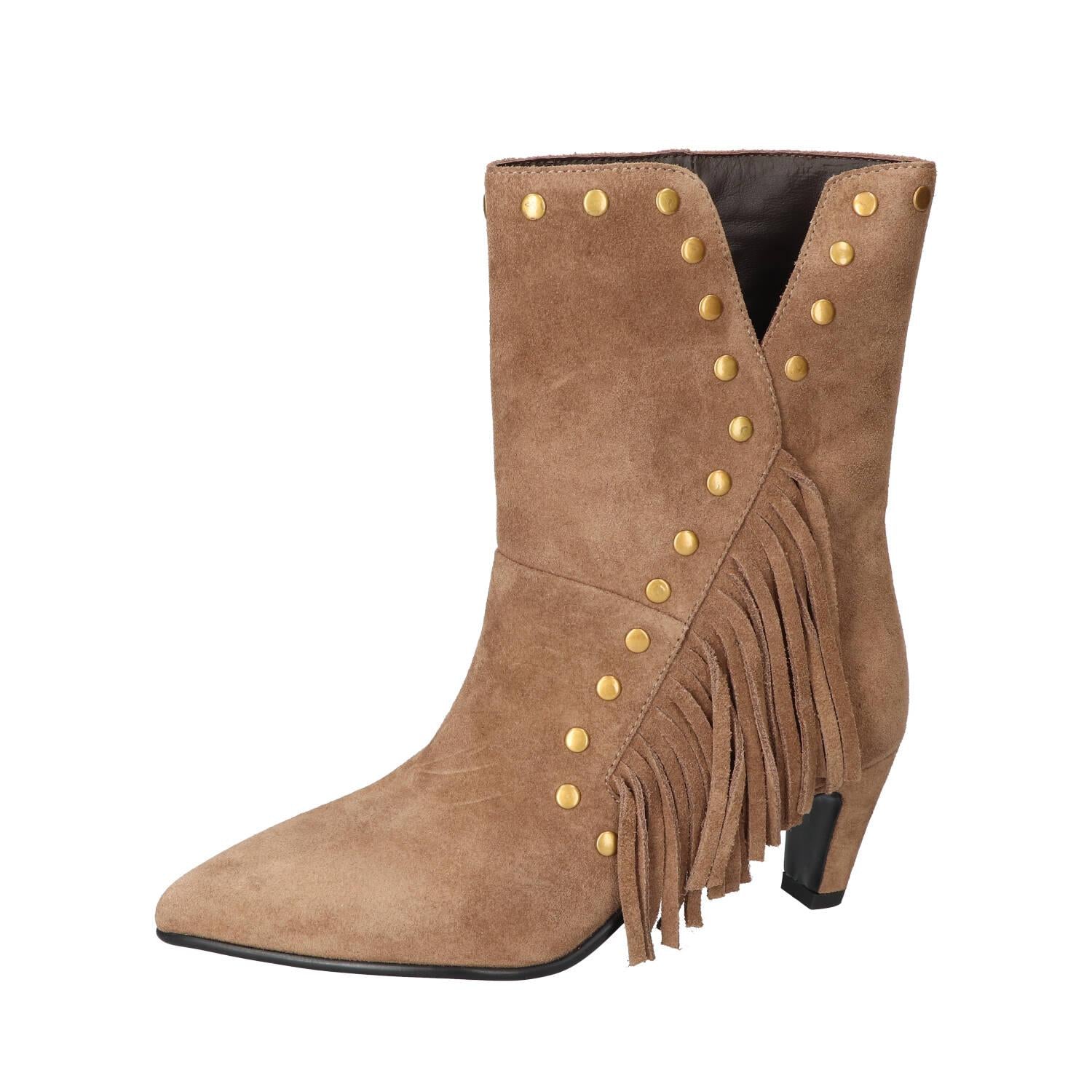 Booties, Taupe