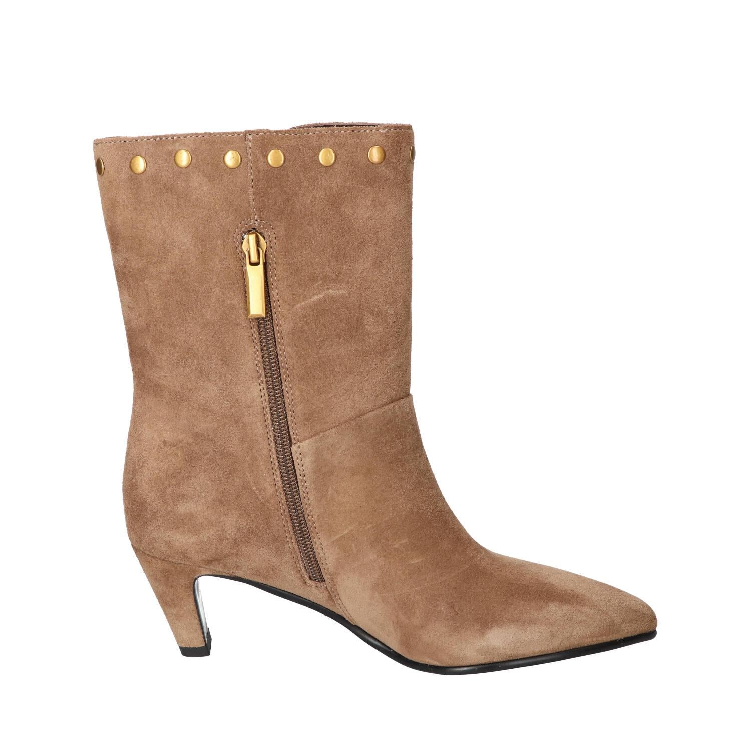 Booties, Taupe