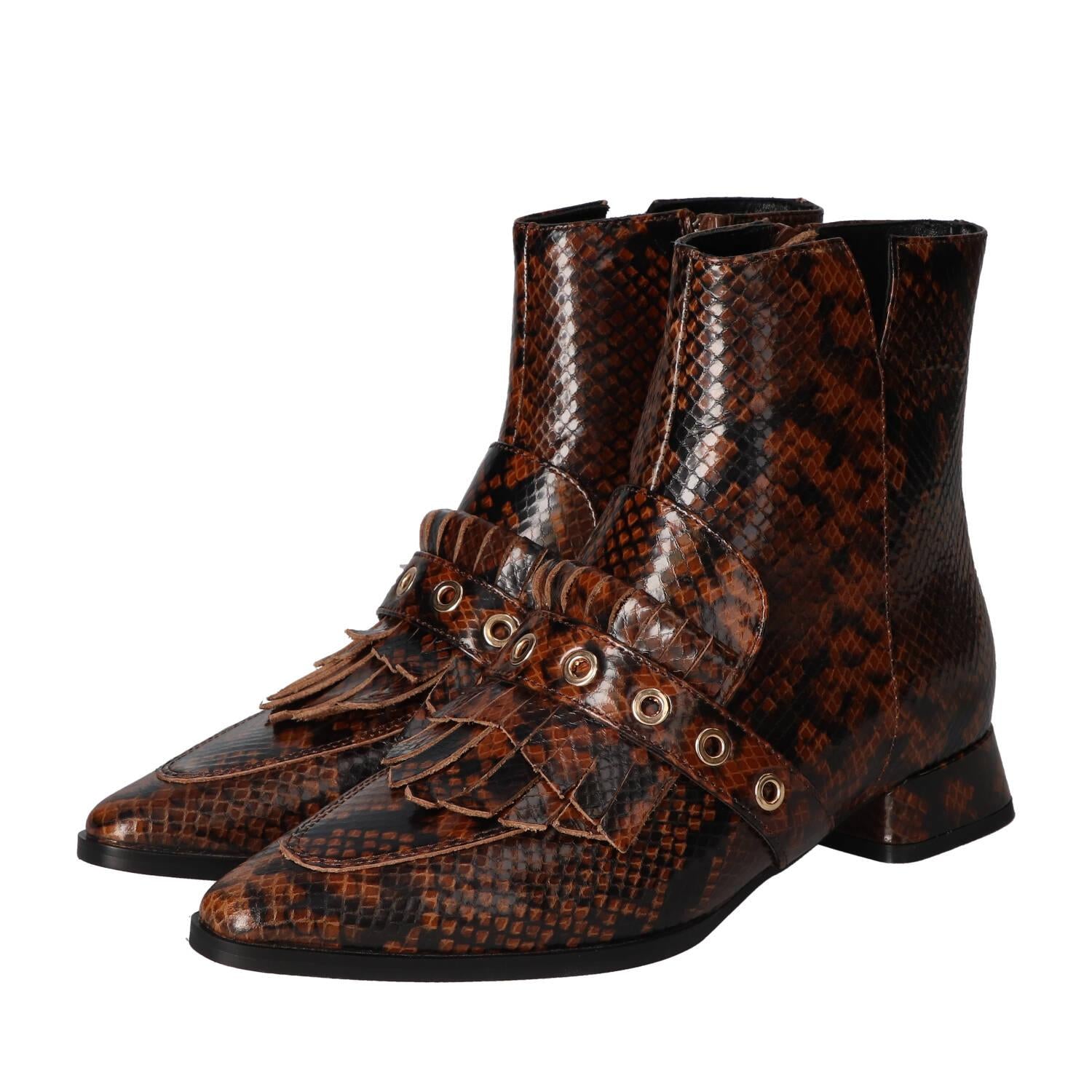 Booties, Donkerbruin
