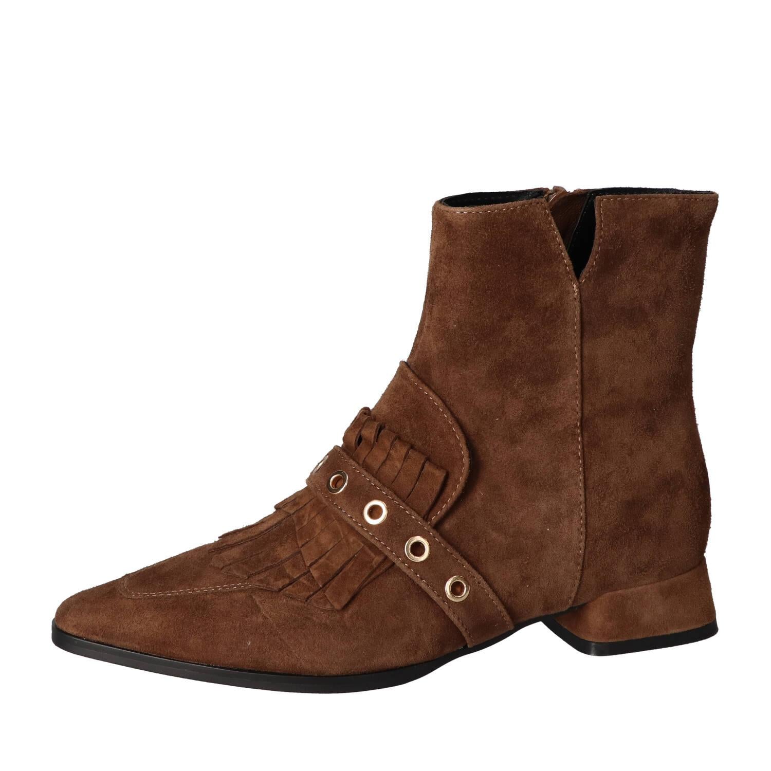 Booties, Cognac