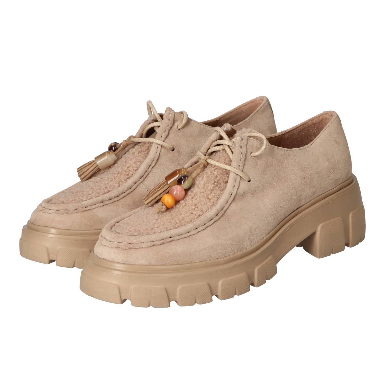 Veterschoenen, Lichtbeige