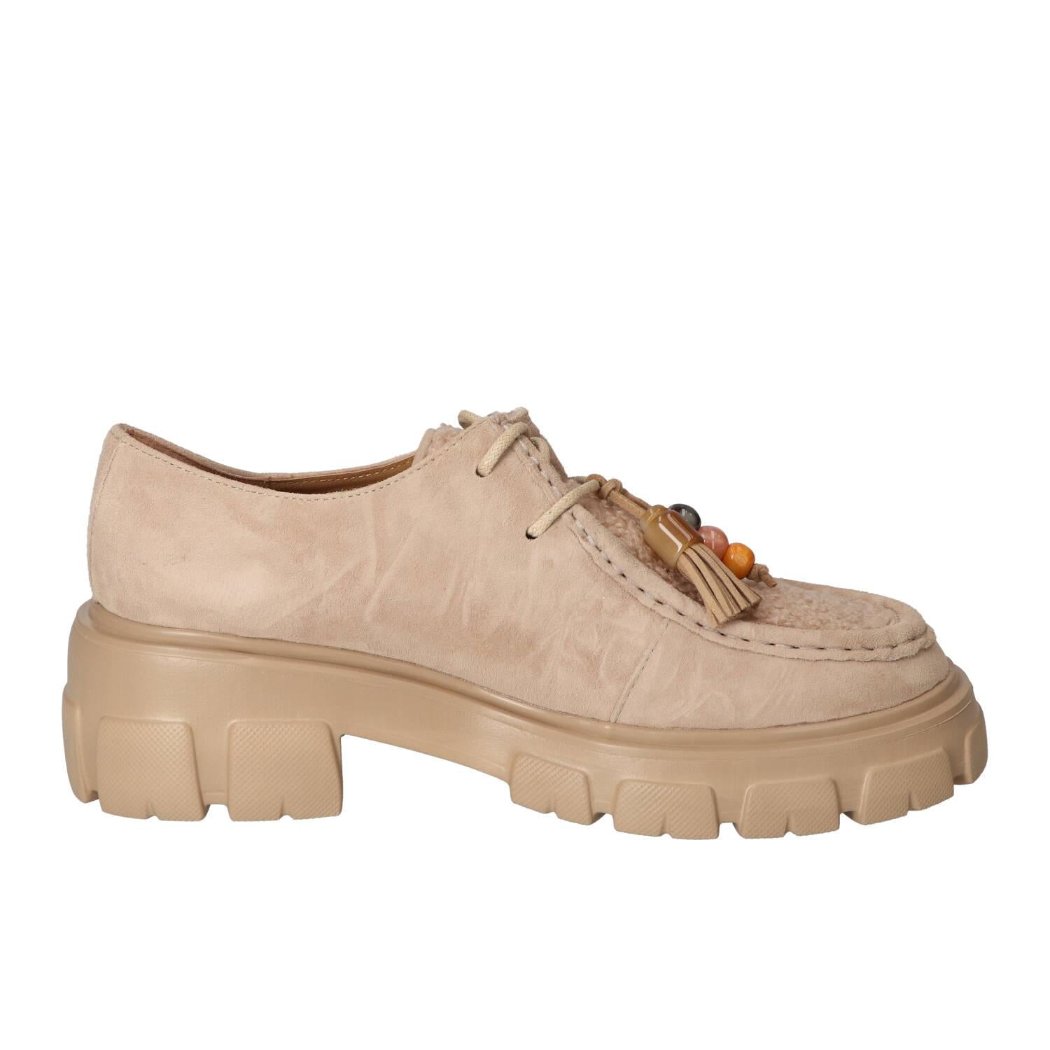 Veterschoenen, Lichtbeige
