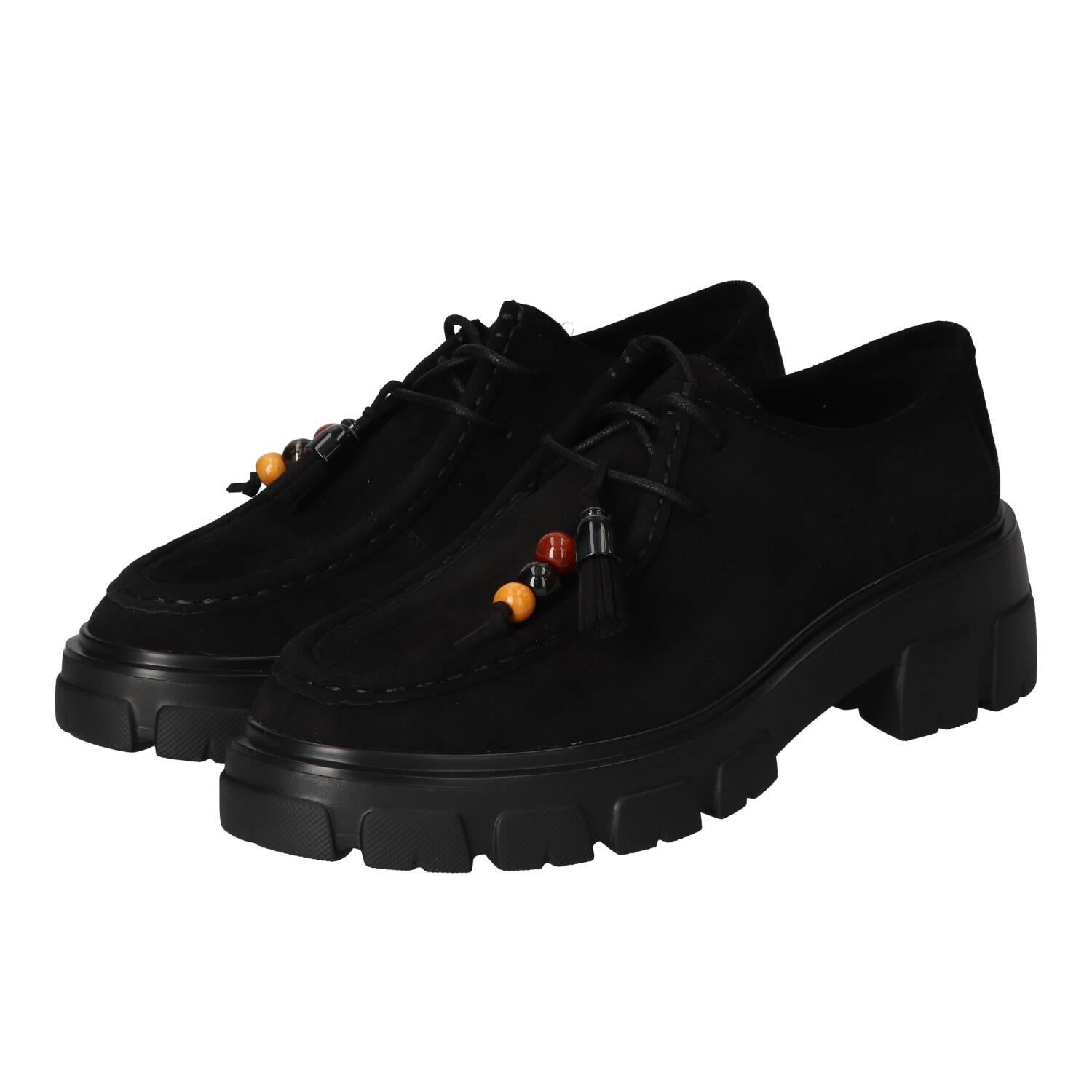 Veterschoenen, Zwart