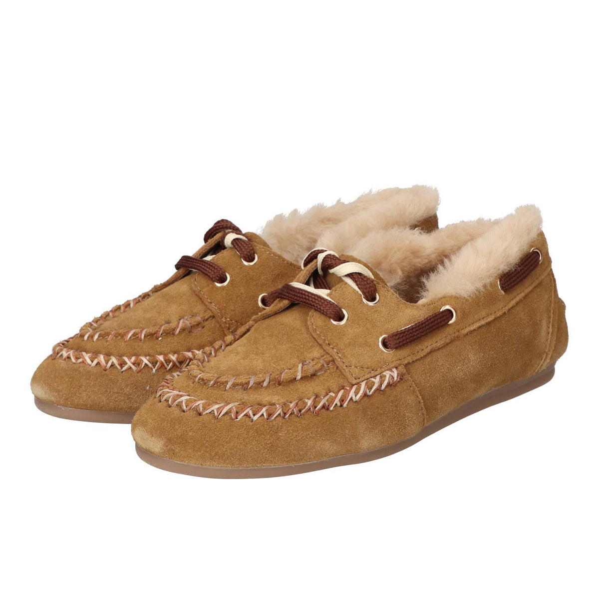 Veterschoenen, Cognac