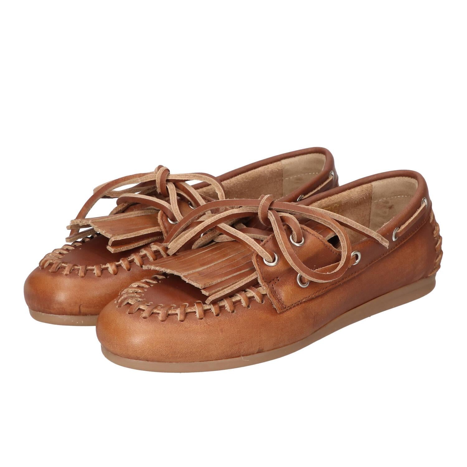 Veterschoenen, Cognac